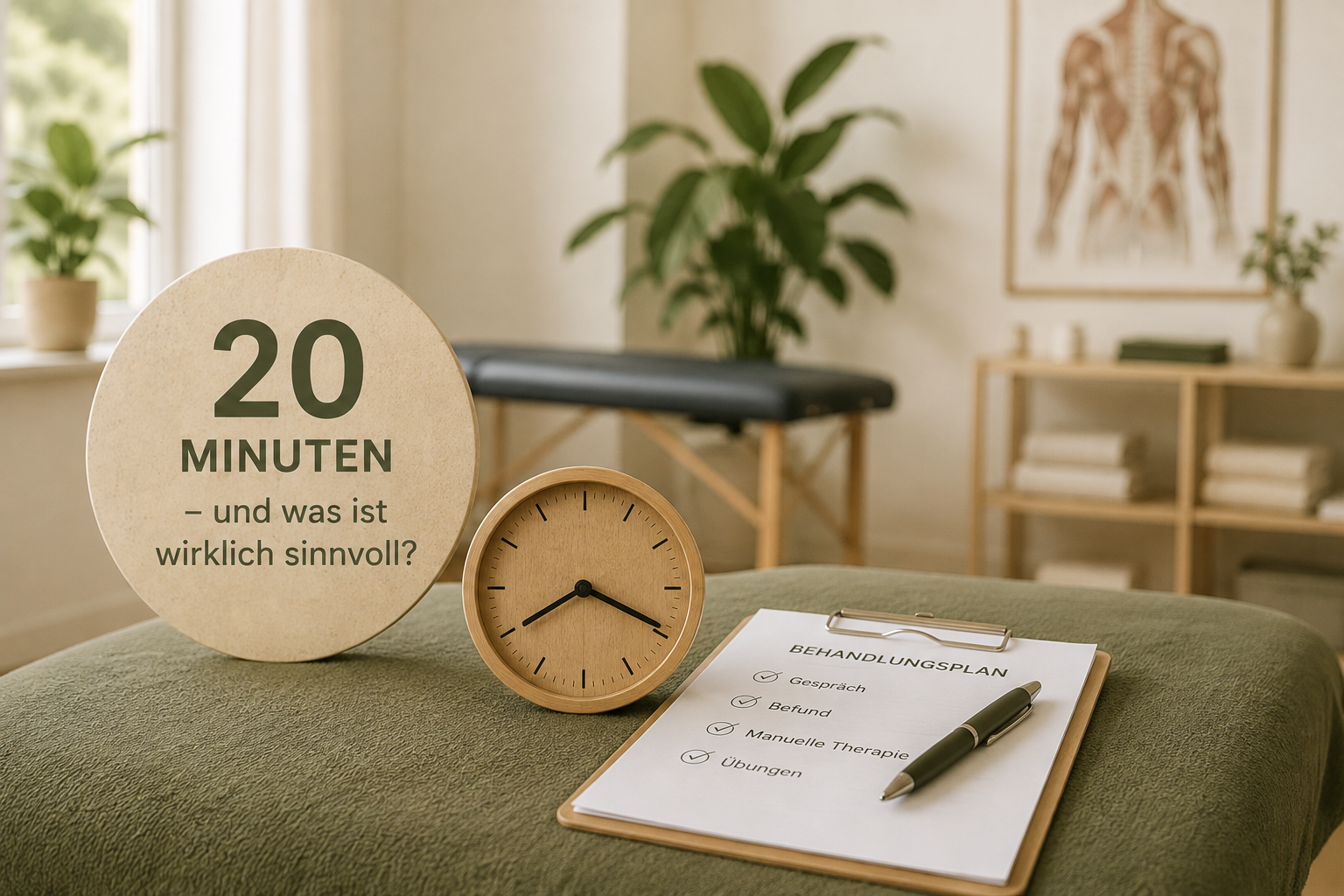 20 Minuten Krankengymnastik – Behandlungszeit sinnvoll nutzen